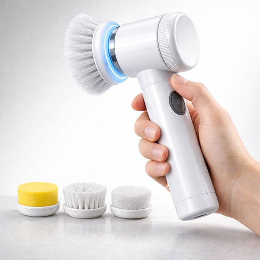 Cepillo Eléctrico Giratorio 5 en 1                  Limpieza Profunda sin esfuerzo