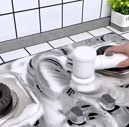 Cepillo Eléctrico Giratorio 5 en 1                  Limpieza Profunda sin esfuerzo